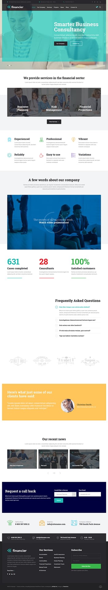 10+ Best Premium Multilingual WordPress Themes financier best premium multilingual wordpress theme - 10+ Best Premium Multilingual WordPress Themes