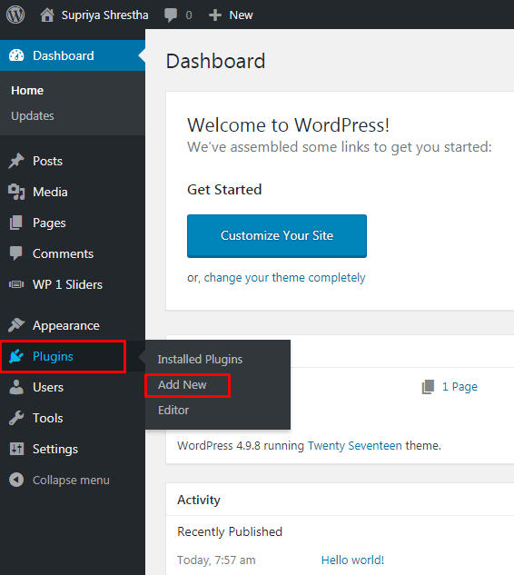 How to add a beautiful slider on your WP website using WP 1 Slider? Adding slider in WP using WP1 Slider.png 2 - How to add a beautiful slider on your WP website using WP 1 Slider?