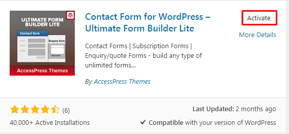 How to create contact form on your WordPress website? (step by step guide) Activating Plugin to create Contact Form in WordPress - How to create contact form on your WordPress website? (step by step guide)