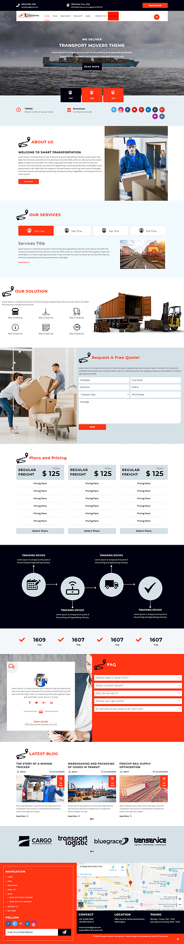 10+ Best Free Automobile WordPress Themes transport movers best free automobile wordpress theme - 10+ Best Free Automobile WordPress Themes