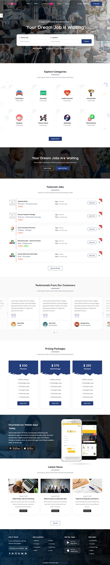 10+ Best Premium Job Board WordPress Themes nokri best premium job board wordpress theme - 10+ Best Premium Job Board WordPress Themes