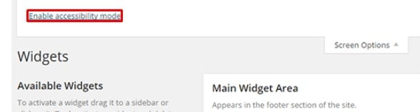 How to Add WordPress Widgets in Accessibility Mode? Add WordPress Widgets in Accessibility Mode. - How to Add WordPress Widgets in Accessibility Mode?