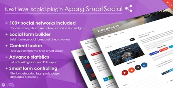 5+ Best WordPress Social Media Share/Counter Plugins (Premium Collection) aparg smartsocial - 5+ Best WordPress Social Media Share/Counter Plugins (Premium Collection)