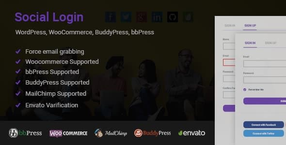 5+ Best WordPress Social Login Plugins 2019 (Facebook login, Twitter Login / Twitter Auth, G+ Login, LinkedIn, VKontakte, Instagram, Foursquare, WordPress, Buffer Login) social login - 5+ Best WordPress Social Login Plugins 2019 (Facebook login, Twitter Login / Twitter Auth, G+ Login, LinkedIn, VKontakte, Instagram, Foursquare, WordPress, Buffer Login)