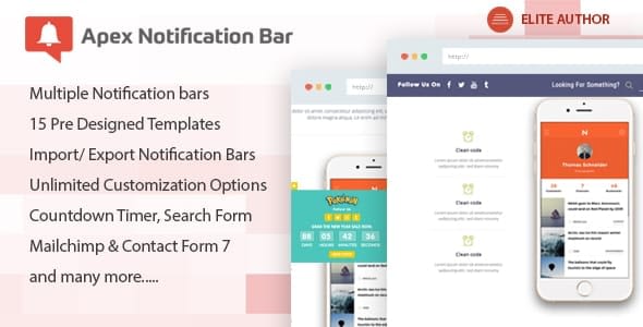 5+ Best WordPress Notification Bar Plugins (Premium Collection) apex notification bar - 5+ Best WordPress Notification Bar Plugins (Premium Collection)