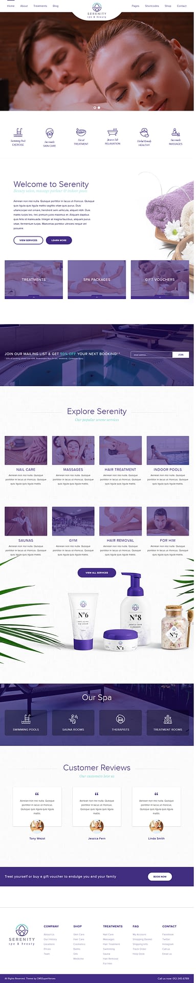 10+ Best Premium Spa and Beauty WordPress Themes serenity spa beauty best premium spa beauty wordpress theme - 10+ Best Premium Spa and Beauty WordPress Themes