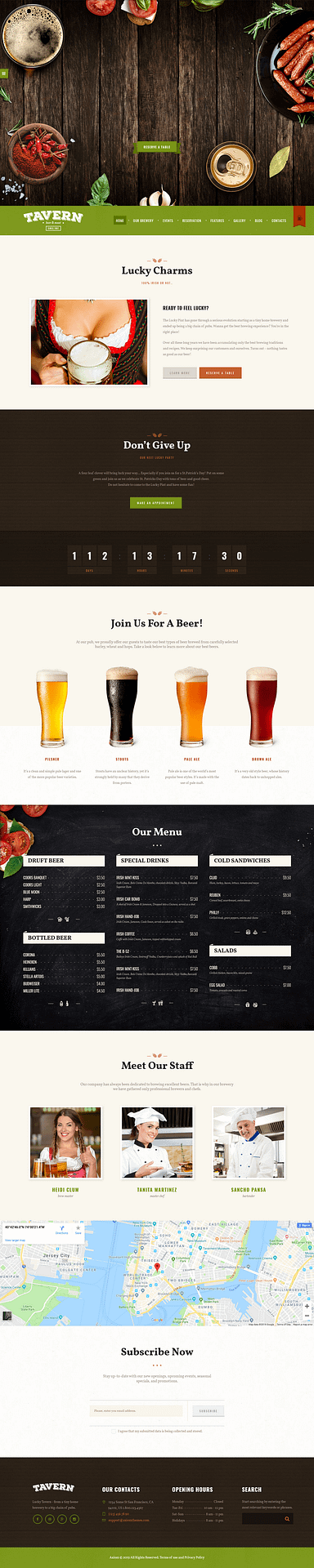 10+ Best Premium Bar and Pub WordPress Themes tavern best premium bar pub wordpress theme - 10+ Best Premium Bar and Pub WordPress Themes