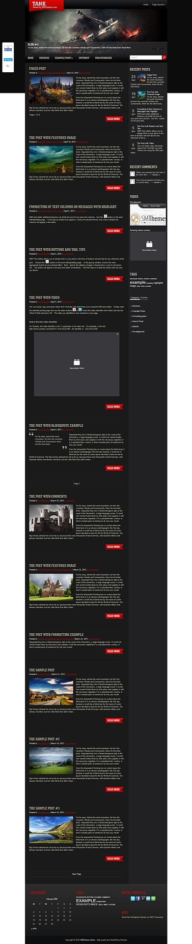 10+ Best Free Gaming WordPress Themes tank best free gaming wordpress theme - 10+ Best Free Gaming WordPress Themes