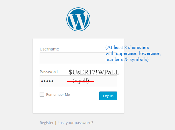 15 Simple Tricks to Protect Your WordPress Site From Being Hacked strong password - 15 Simple Tricks to Protect Your WordPress Site From Being Hacked
