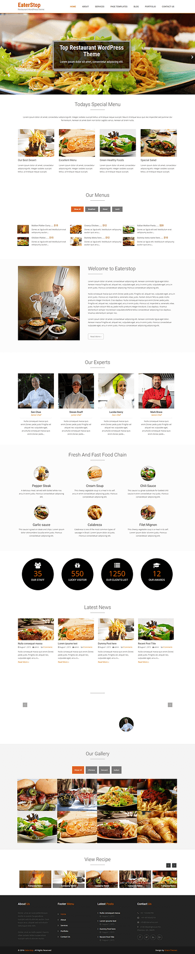 10+ Best Free Bar and Pub WordPress Themes eaterstop lite best free bar pub wordpress theme - 10+ Best Free Bar and Pub WordPress Themes