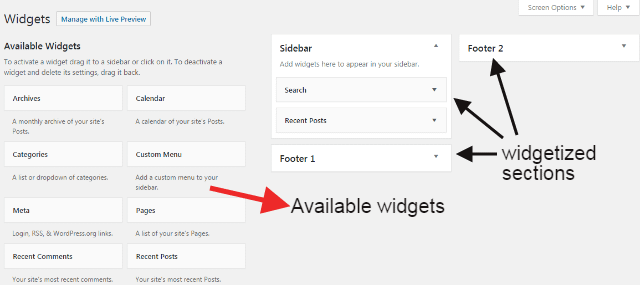 How to Add Widgets in WordPress website w1step2 - How to Add Widgets in WordPress website