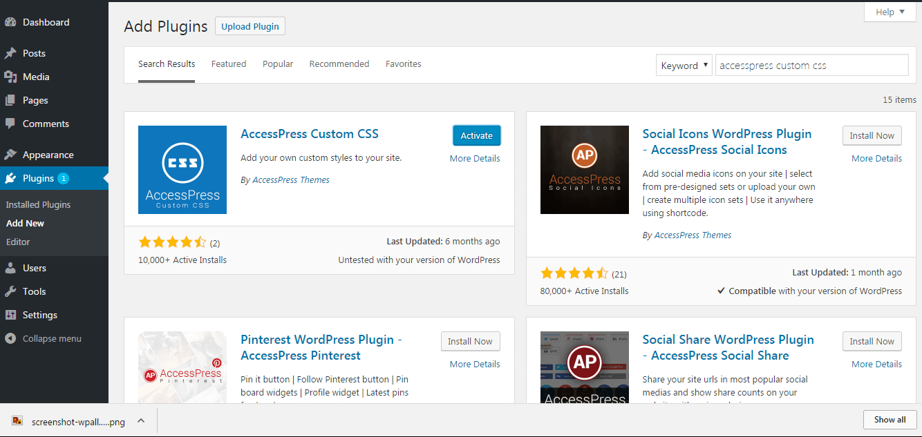 How to install a new plugin in WordPress website? w1step3 e1488275660980 1024x486 - How to install a new plugin in WordPress website?