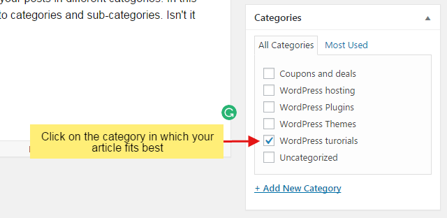 How to organize your WordPress posts into categories cc step 4 - How to organize your WordPress posts into categories