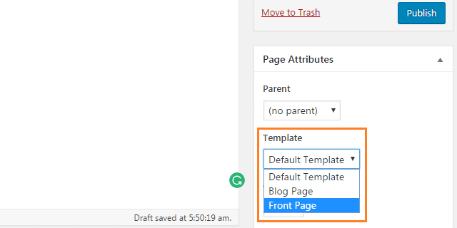 How to use page template in your WordPress website step 2 - How to use page template in your WordPress website