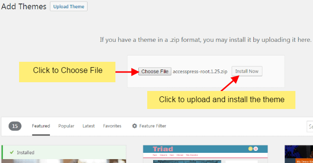 How to install new WordPress Theme in your website w2step5 - How to install new WordPress Theme in your website
