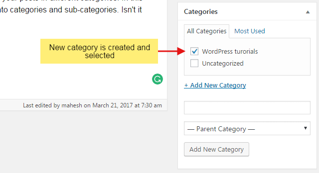 How to organize your WordPress posts into categories cc step 3 - How to organize your WordPress posts into categories
