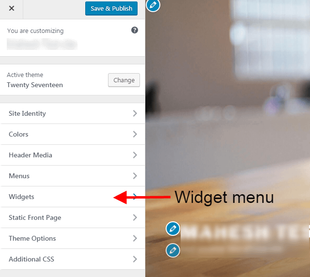 How to Add Widgets in WordPress website w4step2 - How to Add Widgets in WordPress website