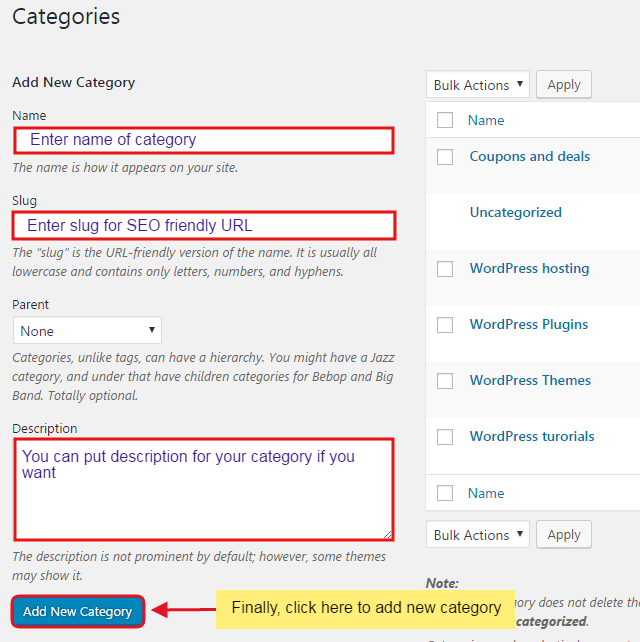 How to organize your WordPress posts into categories w2 step 2 - How to organize your WordPress posts into categories