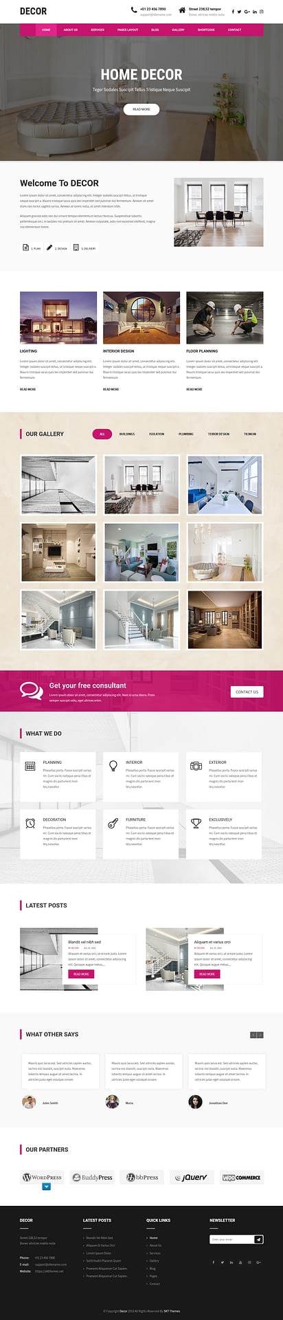 10+ Best Free Architecture WordPress Themes decor lite best free architecture wordpress theme - 10+ Best Free Architecture WordPress Themes