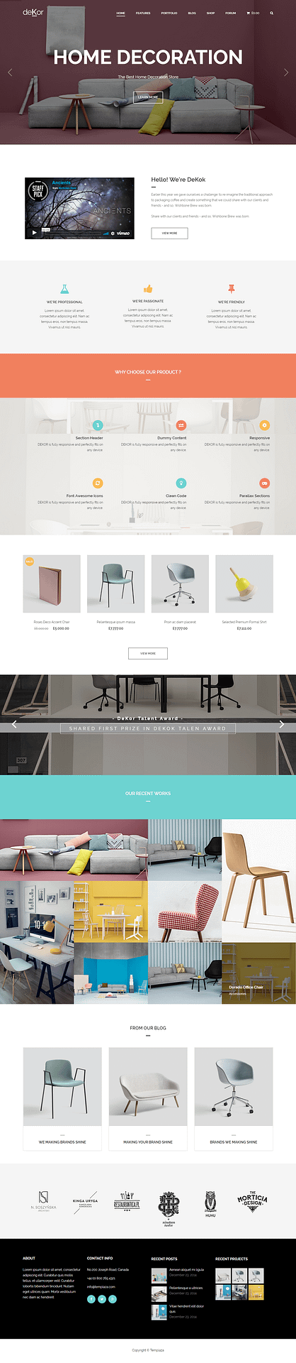 10+ Best Premium Interior Design WordPress Themes deKor best premium interior design wordpress theme - 10+ Best Premium Interior Design WordPress Themes