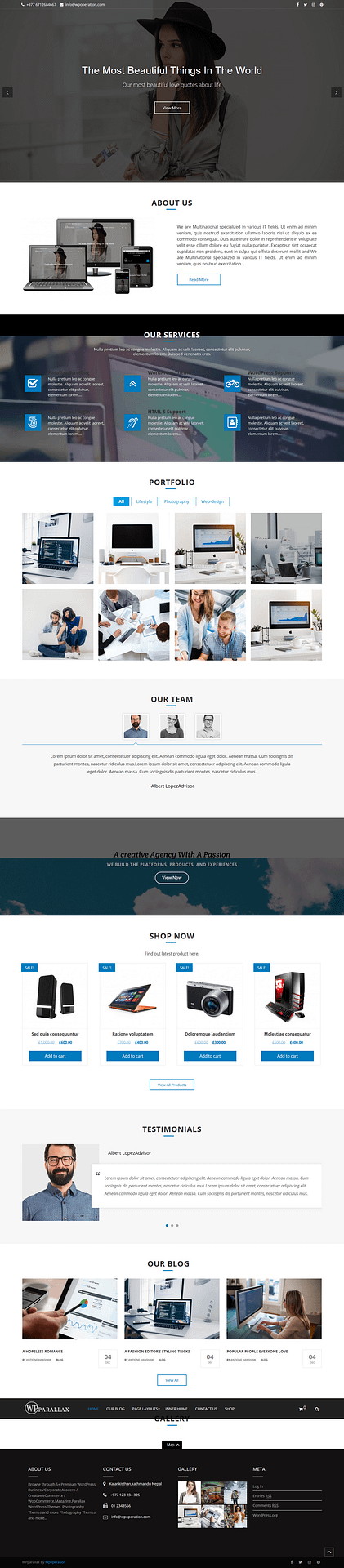 10+ Best Free Parallax WordPress Themes and Templates wpparallax best free parallax wordpress themes - 10+ Best Free Parallax WordPress Themes and Templates
