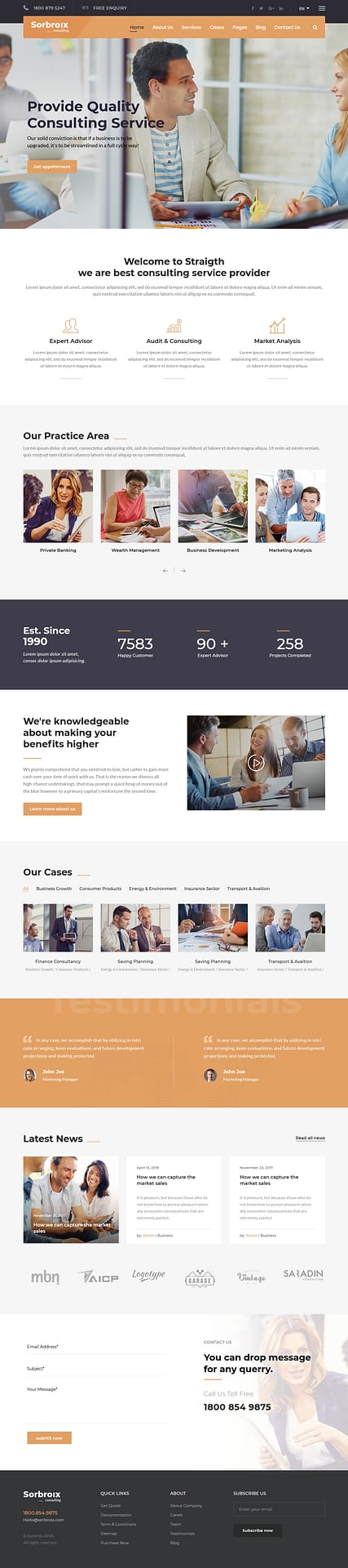 10+ Best Premium Consulting WordPress Themes sorbroix best premium consultant wordpress theme - 10+ Best Premium Consulting WordPress Themes