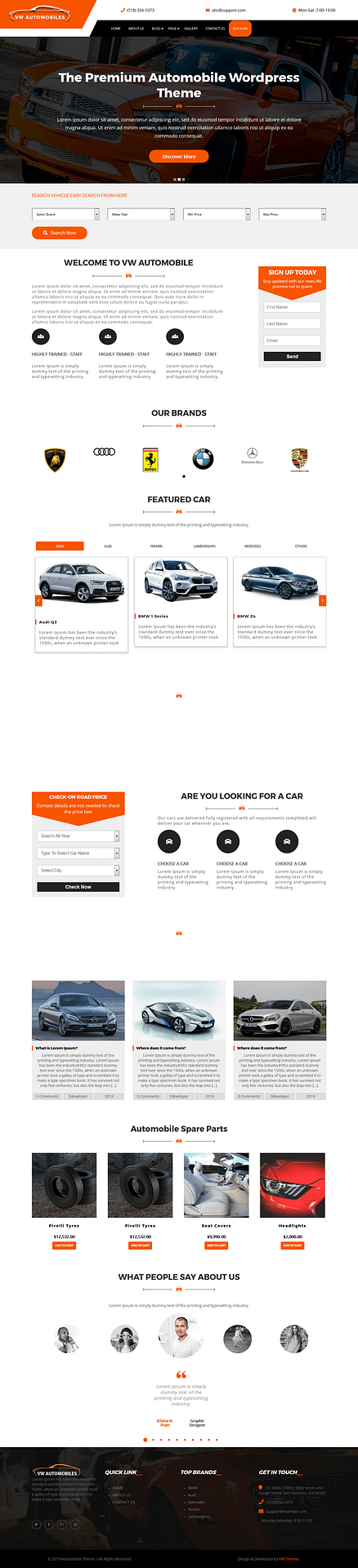 10+ Best Free Automobile WordPress Themes vw automobile best free automobile wordpress theme - 10+ Best Free Automobile WordPress Themes