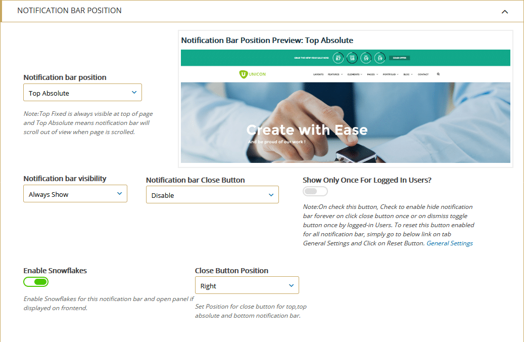 How to add notification bar on your WordPress website? (Step by Step Guide) notification bar position 1024x668 - How to add notification bar on your WordPress website? (Step by Step Guide)