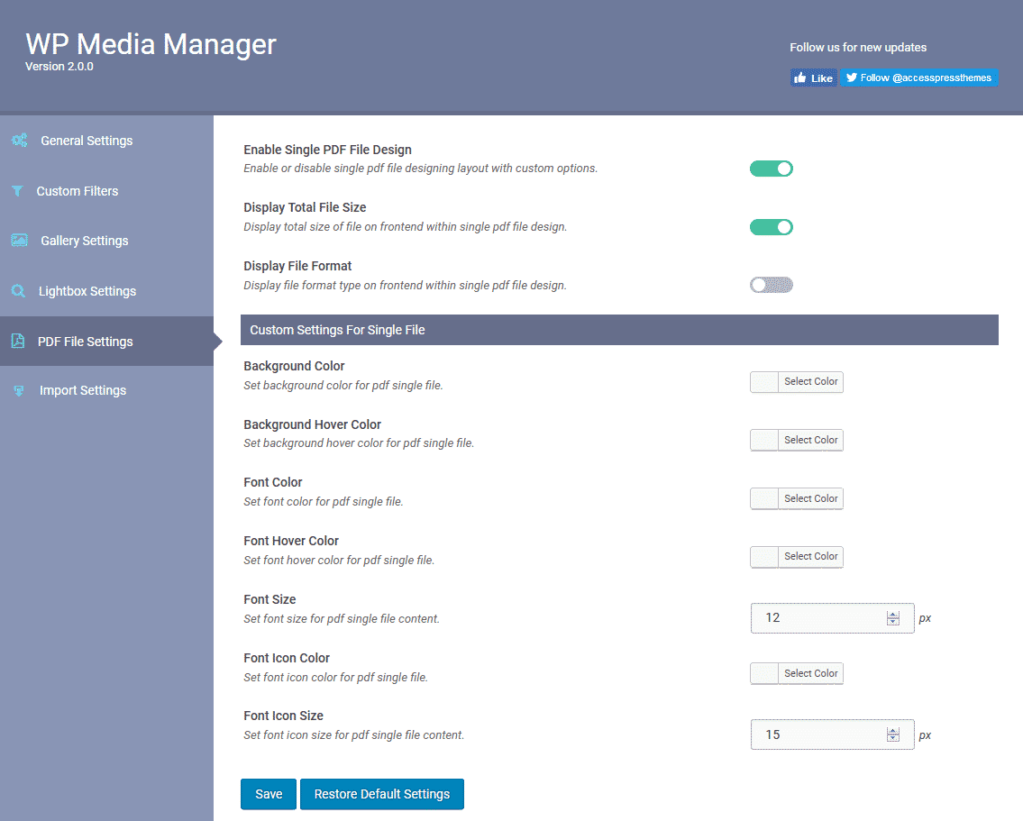 How to manage your WordPress media using WP Media Manager? (Step by Step Guide) pdf file settings 1024x822 - How to manage your WordPress media using WP Media Manager? (Step by Step Guide)