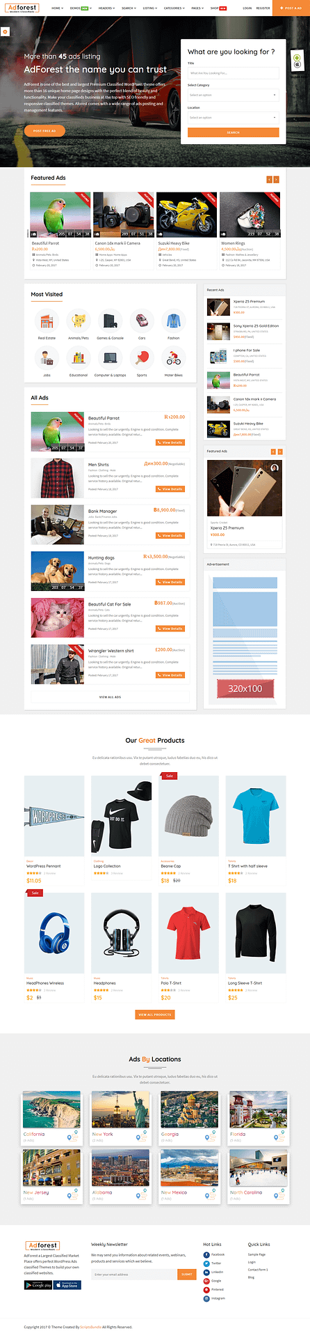 10+ Best Premium Classified WordPress Themes adforest best premium classified wordpress theme - 10+ Best Premium Classified WordPress Themes
