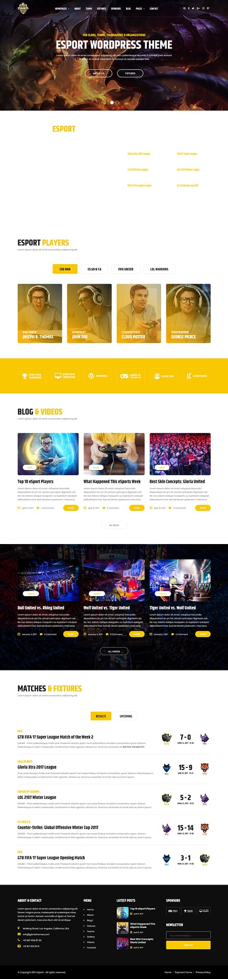 10+ Best Premium Gaming WordPress Themes esport best premium gaming wordpress theme - 10+ Best Premium Gaming WordPress Themes