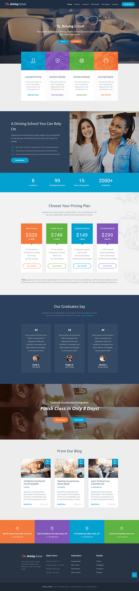10+ Best Premium Automobile WordPress Themes driving school best premium automobile wordpress theme - 10+ Best Premium Automobile WordPress Themes