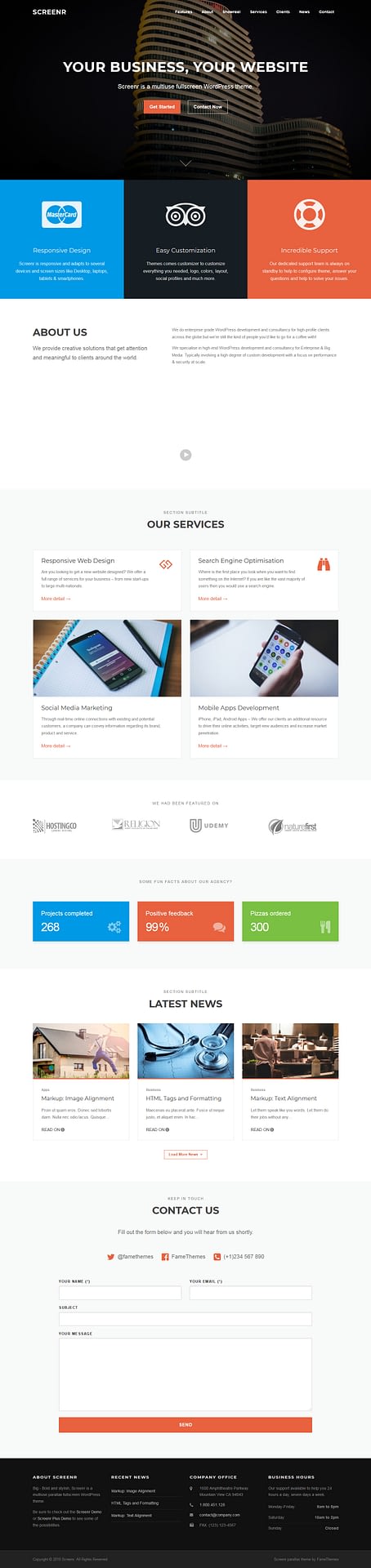 10+ Best Free FullScreen WordPress Themes screenr best free fullscreen wordpress theme - 10+ Best Free FullScreen WordPress Themes