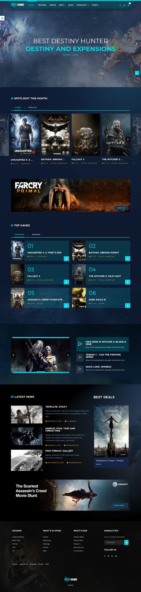 10+ Best Premium Gaming WordPress Themes gamez best premium gaming wordpress theme - 10+ Best Premium Gaming WordPress Themes