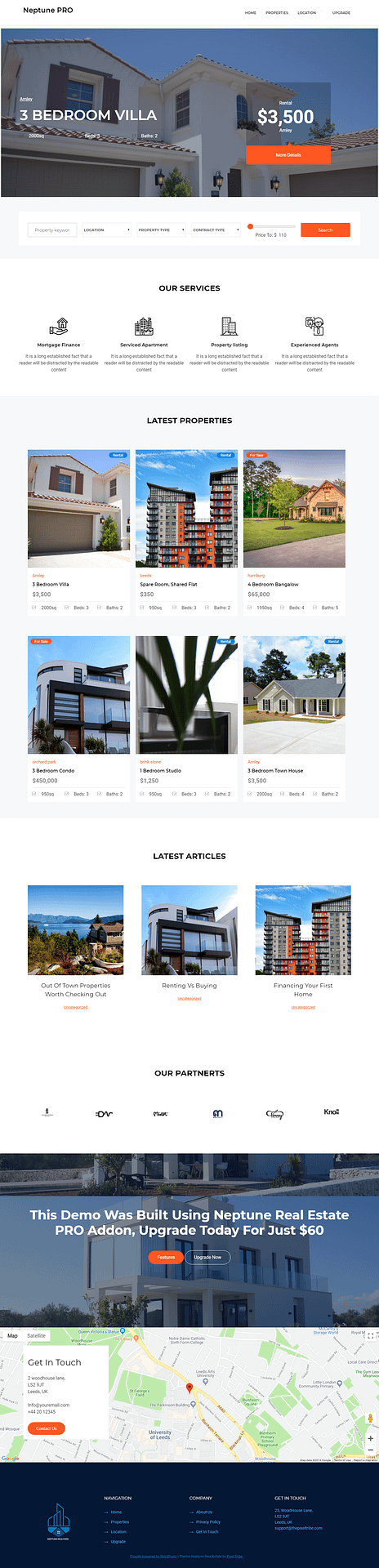10+ Best Free Home Rental and Property WordPress Themes neptune best free home rental property wordpress theme - 10+ Best Free Home Rental and Property WordPress Themes