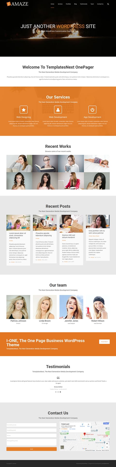 10+ Best Free FullScreen WordPress Themes i amaze best free fullscreen wordpress theme - 10+ Best Free FullScreen WordPress Themes