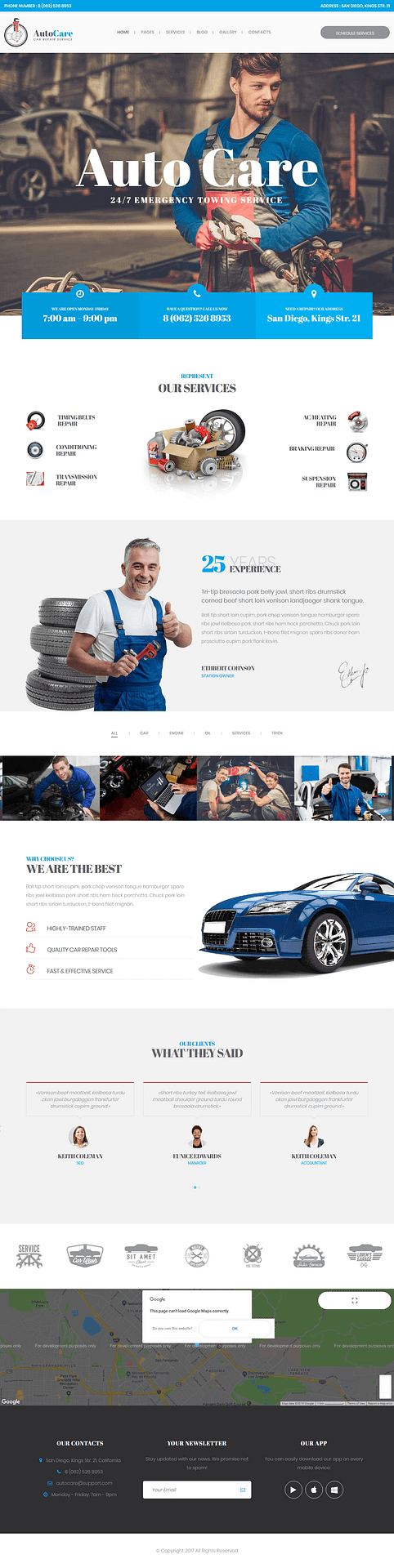 10+ Best Premium Automobile WordPress Themes autocare best premium automobile wordpress theme - 10+ Best Premium Automobile WordPress Themes