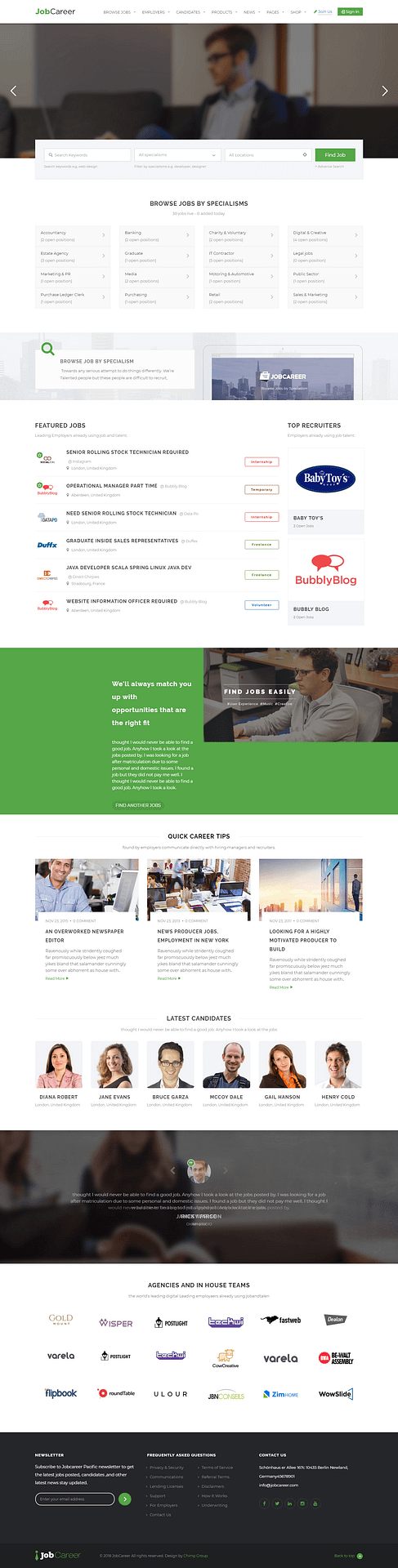 10+ Best Premium Job Board WordPress Themes jobcareer best premium job board wordpress theme - 10+ Best Premium Job Board WordPress Themes