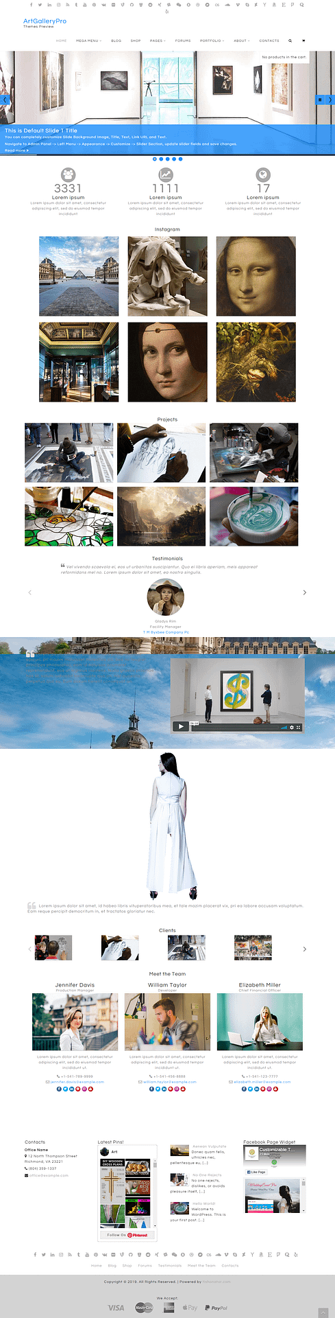 10+ Best Free Gallery WordPress Themes artgallery best free gallery wordpress theme - 10+ Best Free Gallery WordPress Themes