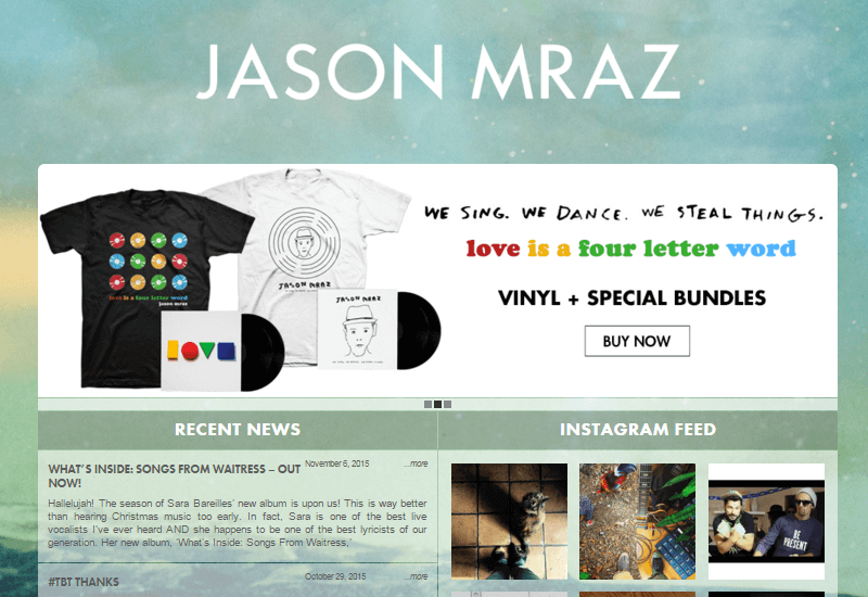 47 Famous Websites Using WordPress As Their CMS Jason Mraz - 47 Famous Websites Using WordPress As Their CMS