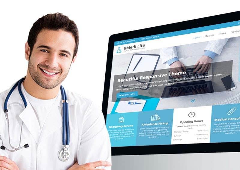 Feature-rich Free Responsive WordPress Health & Medical Theme - EightMedi Lite EightMedi Lite Free WordPress Theme for Doctors - Feature-rich Free Responsive WordPress Health & Medical Theme - EightMedi Lite
