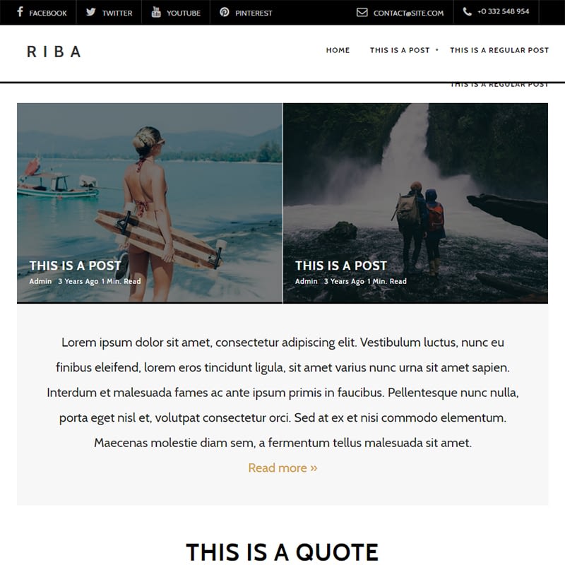 15 Best WordPress Feminine Blog Themes riba - 15 Best WordPress Feminine Blog Themes