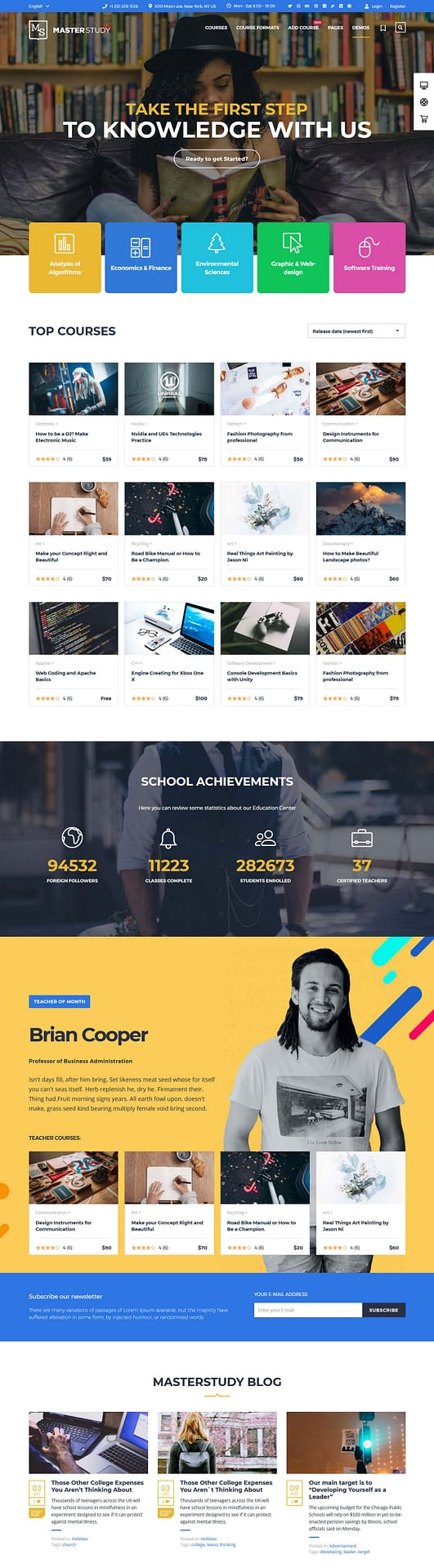 10+ Best Premium LMS WordPress Themes masterstudy education best premium lms wordpress theme - 10+ Best Premium LMS WordPress Themes