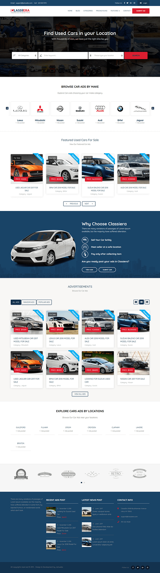 10+ Best Premium Classified WordPress Themes classiera best premium classified wordpress theme - 10+ Best Premium Classified WordPress Themes