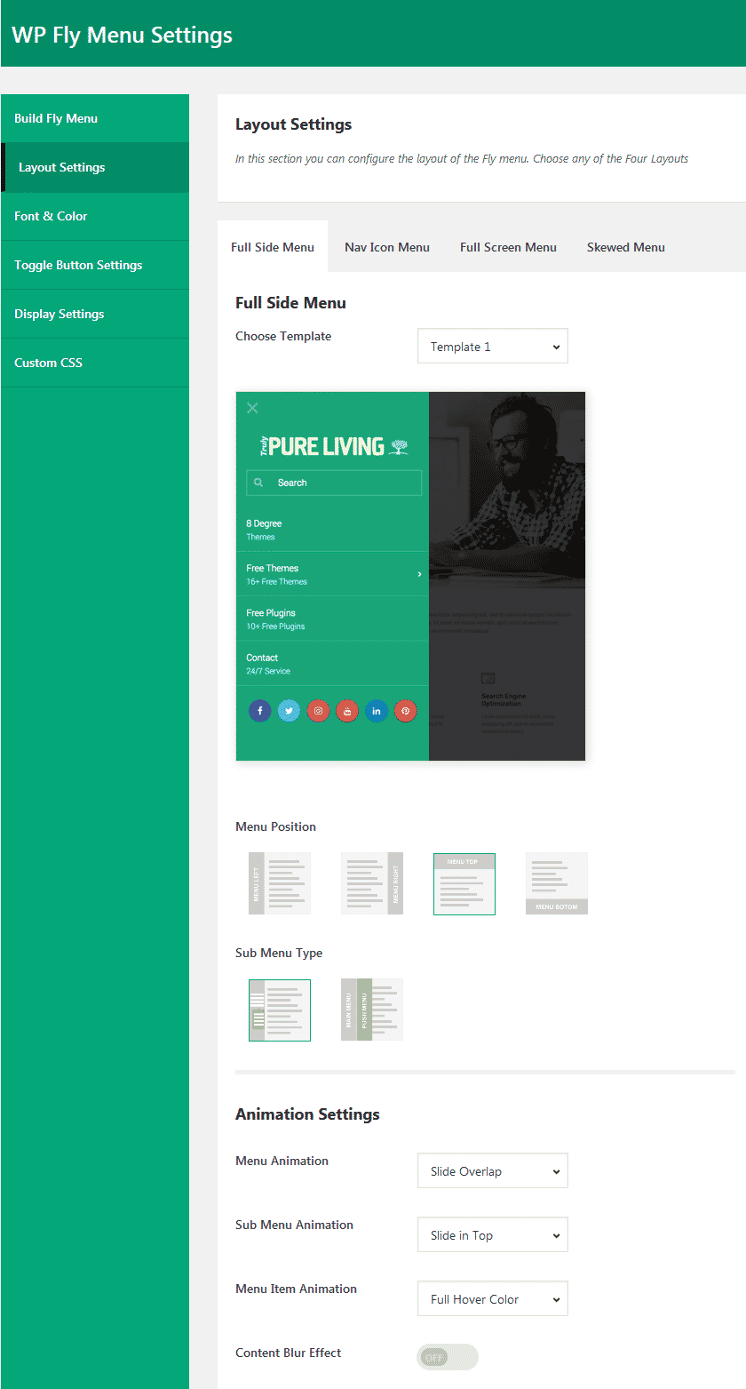 How to add Off-Canvas Navigation Menu on WordPress website? (Step By Step Guide) layout settings - How to add Off-Canvas Navigation Menu on WordPress website? (Step By Step Guide)