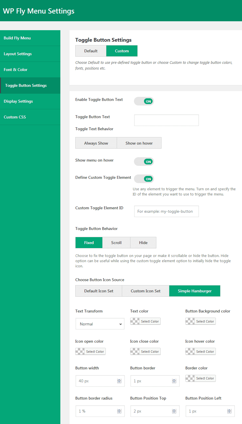 How to add Off-Canvas Navigation Menu on WordPress website? (Step By Step Guide) toggle button settings - How to add Off-Canvas Navigation Menu on WordPress website? (Step By Step Guide)