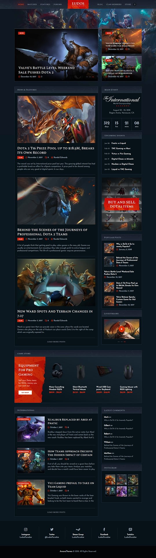 10+ Best Premium Gaming WordPress Themes ludos paradise best premium gaming wordpress theme - 10+ Best Premium Gaming WordPress Themes