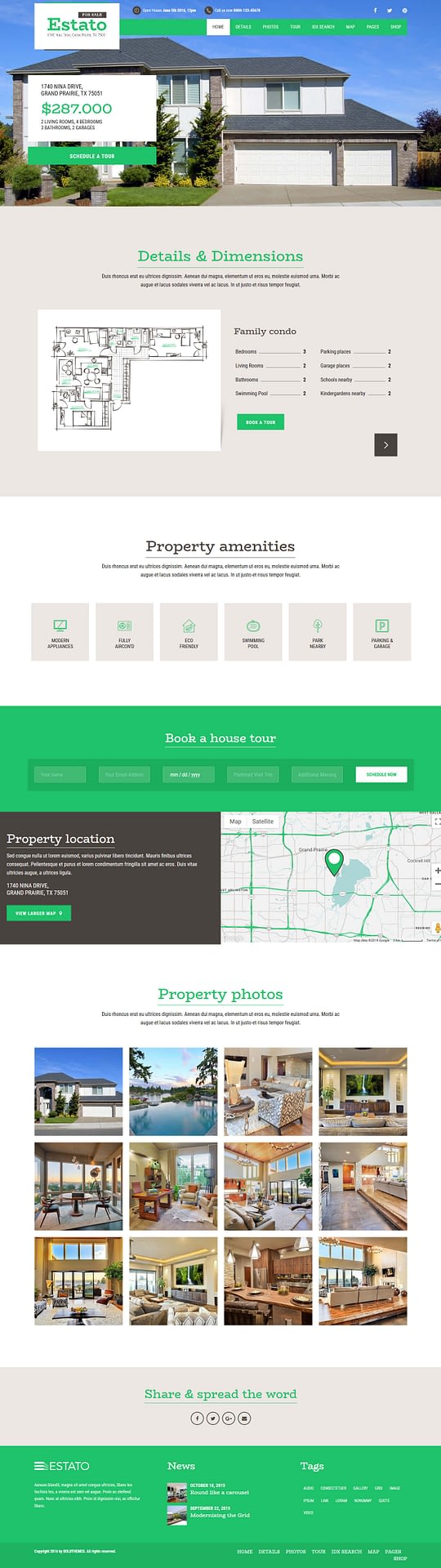 10+ Best Premium Home Rental and Property WordPress Themes estato best premium home rental property wordpress theme - 10+ Best Premium Home Rental and Property WordPress Themes