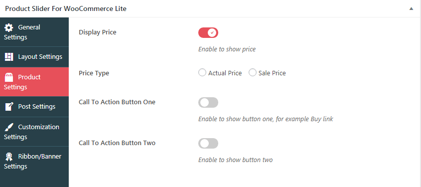 How to Add Product Slider on WooCommerce Website? (Step By Step Guide) product slider for woocommerce lite product settings - How to Add Product Slider on WooCommerce Website? (Step By Step Guide)