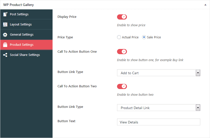 How to Add Product Gallery on WordPress Website? (Step by Step Guide) wp product gallery product settings - How to Add Product Gallery on WordPress Website? (Step by Step Guide)